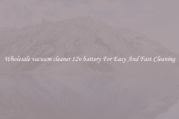 Wholesale vacuum cleaner 12v battery For Easy And Fast Cleaning