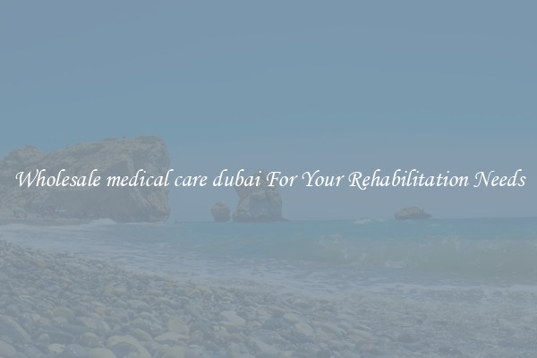 Wholesale medical care dubai For Your Rehabilitation Needs