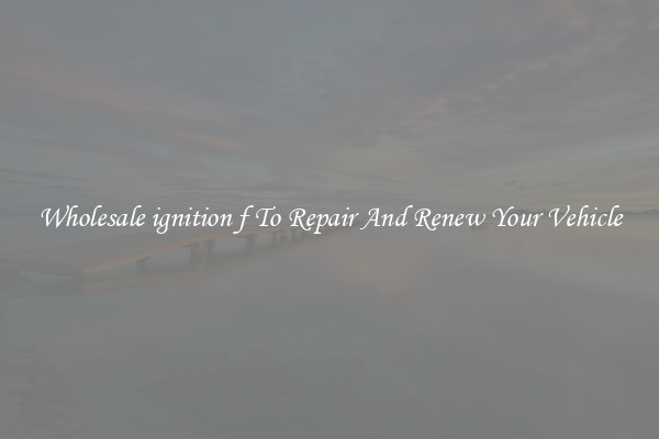 Wholesale ignition f To Repair And Renew Your Vehicle