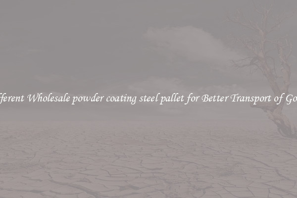 Different Wholesale powder coating steel pallet for Better Transport of Goods 