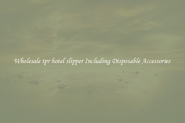Wholesale tpr hotel slipper Including Disposable Accessories 