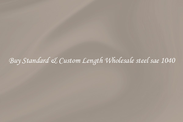 Buy Standard & Custom Length Wholesale steel sae 1040