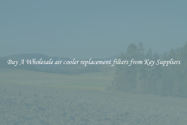 Buy A Wholesale air cooler replacement filters from Key Suppliers