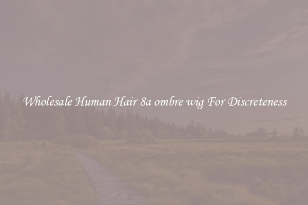Wholesale Human Hair 8a ombre wig For Discreteness