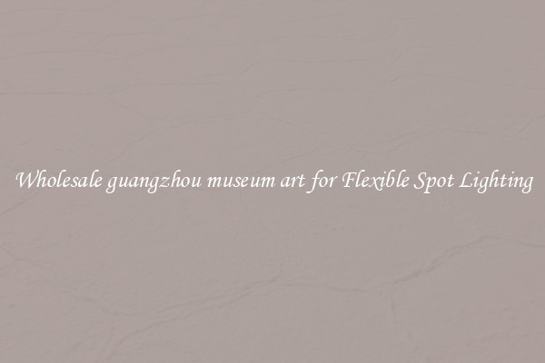 Wholesale guangzhou museum art for Flexible Spot Lighting